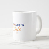 Klassieke Duidelijke Eenvoudige Schone Professione Grote Koffiekop (Voorkant rechts)