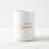 Klassieke Duidelijke Eenvoudige Schone Professione Koffiemok (Center)