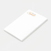 Klassieke Duidelijke Eenvoudige Schone Professione Post-it® Notes (Schuin)