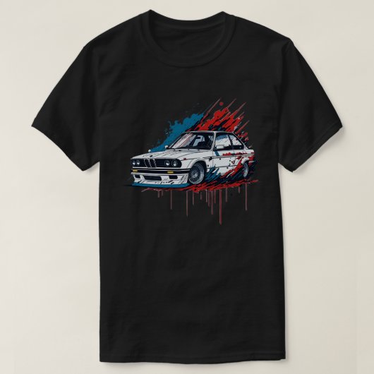 Klassieke E30 BMW T-shirt (Design voorkant)