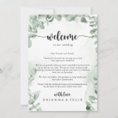 Klassieke e eucalyptus Foliage Weddenschap Welkoms (Voorkant)