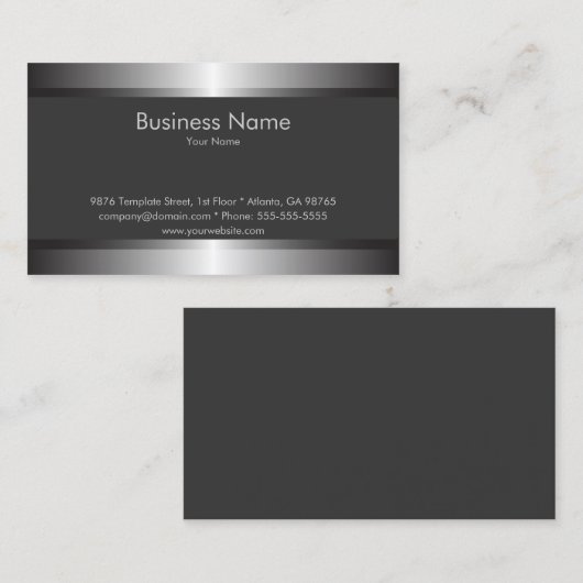 Klassieke e-mailkaarttemplate visitekaartje (Voorkant / Achterkant)