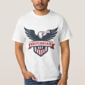 Klassieke Eagle Onafhankelijkheidsdag T-shirt (Voorkant)