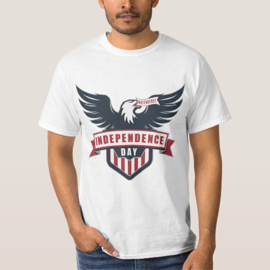 Klassieke Eagle Onafhankelijkheidsdag T-shirt (Voorkant)