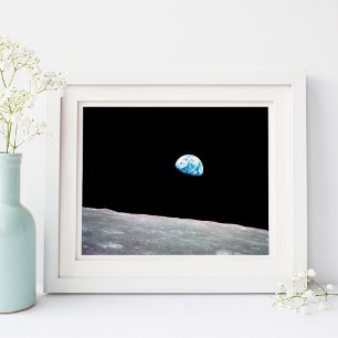 Klassieke Earthrise-ruimtefoto 10x8 Poster