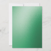 Klassieke Edelstenen & Lint Groen Kerstmis Kaart (Achterkant)