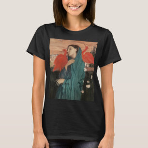 Klassieke Edgar Degas Jonge vrouw met Ibis Kunst T-shirt