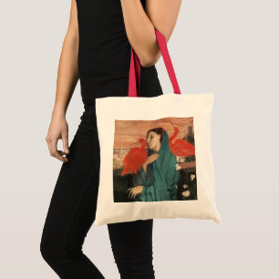 Klassieke Edgar Degas Jonge vrouw met Ibis Kunst Tote Bag