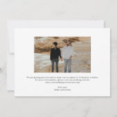 Klassieke Editable Bold Kleur Save The Date Kaart (Achterkant)