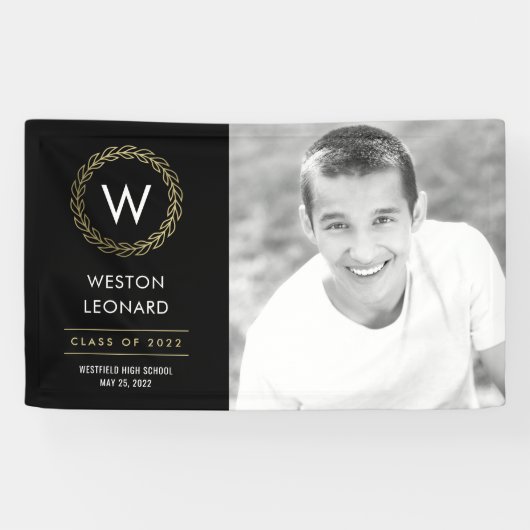 Klassieke, EDITABLE KLEUR Afstuderen Banner (Horizontaal)