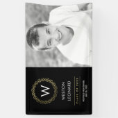 Klassieke, EDITABLE KLEUR Afstuderen Banner (Verticaal)