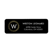 Klassieke, EDITABLE KLEUR Afstuderen Label (Voorkant)