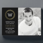 Klassieke, EDITABLE KLEUR Afstuderen Plaque Fotoplaat<br><div class="desc">Deze plaquette met esel is een groot goed om deze speciale mijlpaal te herdenken. Ontwerp © berryberrysnoot. Bezoek onze website op www.berryberrysweet.com voor overeenkomende objecten en meer ontwerpopties!</div>