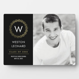 Klassieke, EDITABLE KLEUR Afstuderen Plaque Fotoplaat