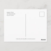 Klassieke, EDITABLE KLEURENAfstuderen Briefkaart (Achterkant)