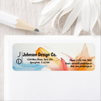 Klassieke eenvoud: retouradreslabel etiket