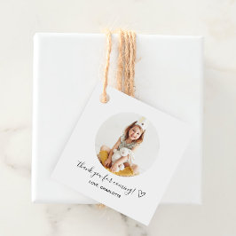 Klassieke Eenvoudige Aangepaste Foto Bedankjes Labels