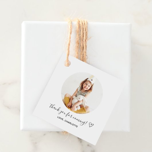 Klassieke Eenvoudige Aangepaste Foto Bedankjes Labels