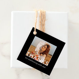 Klassieke Eenvoudige Aangepaste Foto Bedankjes Labels