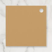 Klassieke Eenvoudige Aangepaste Foto Bedankjes Labels (Achterkant)