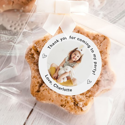 Klassieke Eenvoudige Aangepaste Foto Ronde Sticker