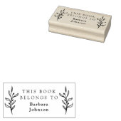 Klassieke Eenvoudige Bladeren De Bibliotheek Van A Rubberstempel (Gestempeld)