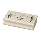 Klassieke Eenvoudige Bladeren De Bibliotheek Van A Rubberstempel (Stempel)