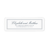 Klassieke eenvoudige e-mailadressen voor de weerga etiket (Voorkant)