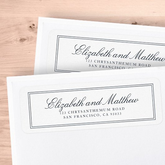 Klassieke eenvoudige e-mailadressen voor de weerga etiket