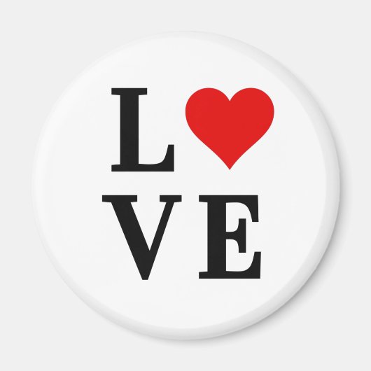 Klassieke eenvoudige elegante hartslag magneet (Voorkant)