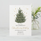 Klassieke Eenvoudige Elegante Kerstfeest Kaart (Staand voorkant)