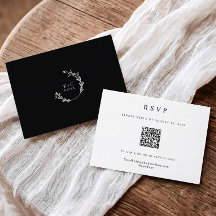 Klassieke Eenvoudige Elegante Moderne Trouw QR Cod