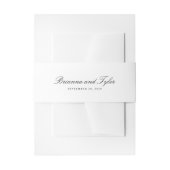 Klassieke Eenvoudige Elegante Script Bruiloft Uitnodigingen Wikkel (Voorkant Voorbeeld)