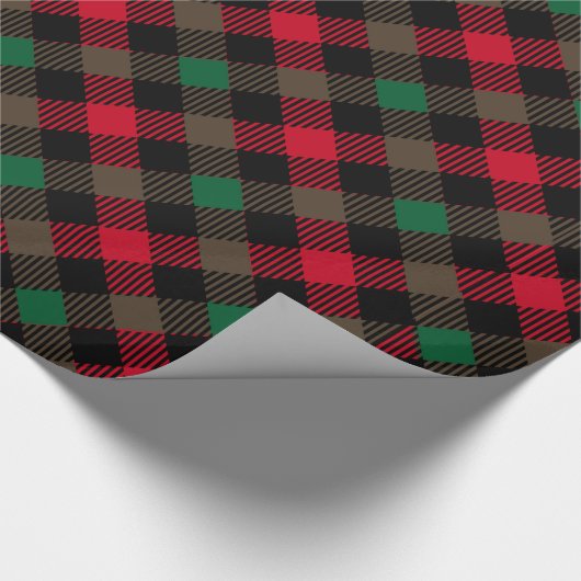 Klassieke eenvoudige feestdag met kerstcadeaus Tar Cadeaupapier (Hoek)