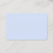 Klassieke eenvoudige minimalistische blauw visitekaartje (Achterkant)