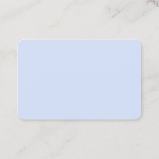 Klassieke eenvoudige minimalistische blauw visitekaartje (Achterkant)