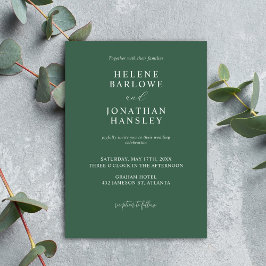 Klassieke eenvoudige minimalistische moderne elega kaart