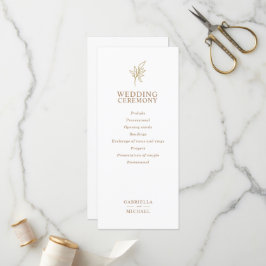 Klassieke Eenvoudige Minimalistische Vlakke progra Programmakaart