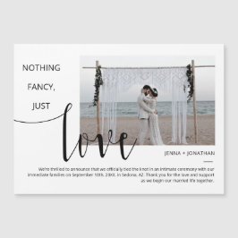 Klassieke Eenvoudige Moderne Minimale Foto Magnet Magnetische Uitnodiging