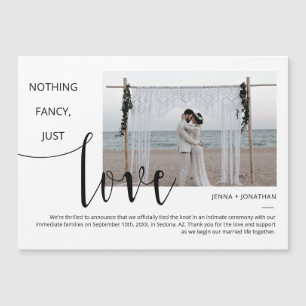 Klassieke Eenvoudige Moderne Minimale Foto Magnet  Magnetische Uitnodiging