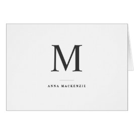 Klassieke Eenvoudige Moderne Monogram Gevouwen Noo