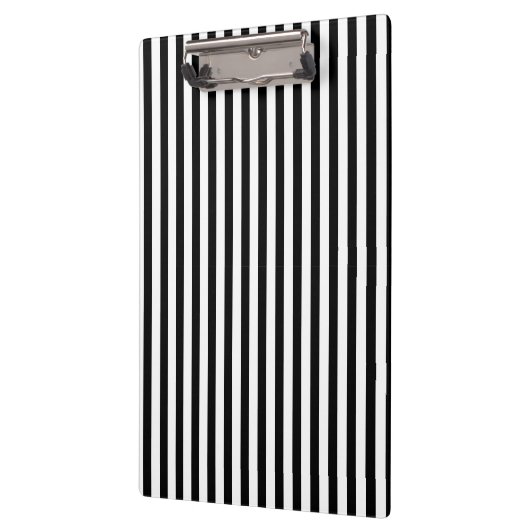 Klassieke Eenvoudige Moderne Zwart-Wit Gestreepte Klembord (Links)