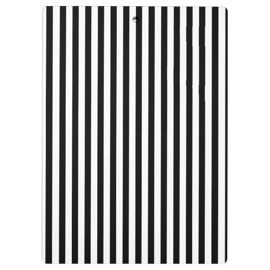 Klassieke Eenvoudige Moderne Zwart-Wit Gestreepte Klembord (Achterkant)