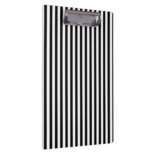 Klassieke Eenvoudige Moderne Zwart-Wit Gestreepte Klembord (Rechts)