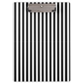 Klassieke Eenvoudige Moderne Zwart-Wit Gestreepte Klembord (Voorkant)