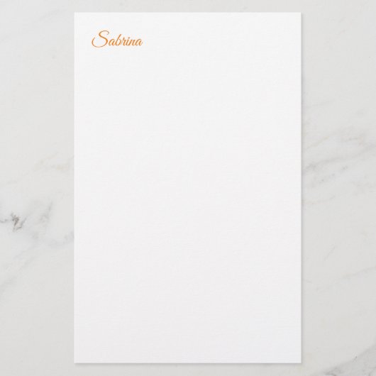 Klassieke Eenvoudige Schone Professionele Naam Briefpapier (Voorkant)