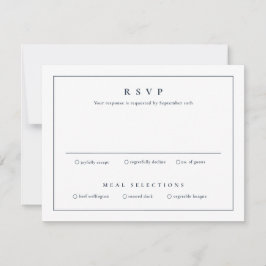 Klassieke eenvoudige schoonmaakbruiloft kaart