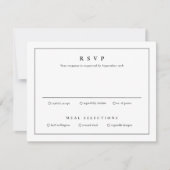 Klassieke eenvoudige schoonmaakbruiloft kaart (Voorkant)