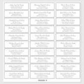 Klassieke Eenvoudige scriptweduwnaar gastnamen Adr Sticker (Vel)