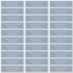 Klassieke Eenvoudige scriptweduwnaar gastnamen Adr Sticker